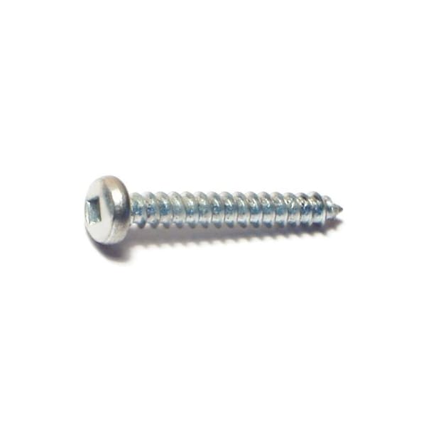 Midwest Fastener Sheet Metal Screw, #6 x 1 in, Zinc Plated Steel Pan Head Square Drive, 50 PK 64024 - main